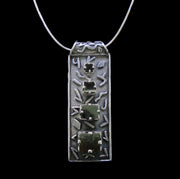 'Totem' Cubic Pyrite Sterling Silver Pendant