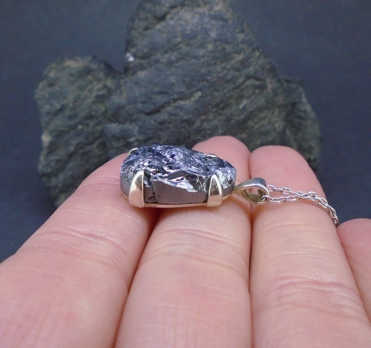 Silicon Sterling Silver Pendant