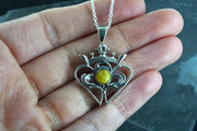 Highland Marble Luckenbooth Sterling Silver Pendant