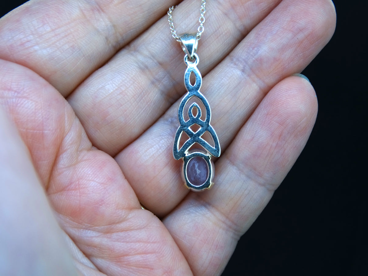 Scottish Orrock Amethyst with Scottish Gold and Sterling Silver Pendant