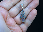 Scottish Orrock Amethyst with Scottish Gold and Sterling Silver Pendant