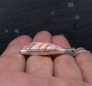 Rhodochrosite Sterling Silver Pendant
