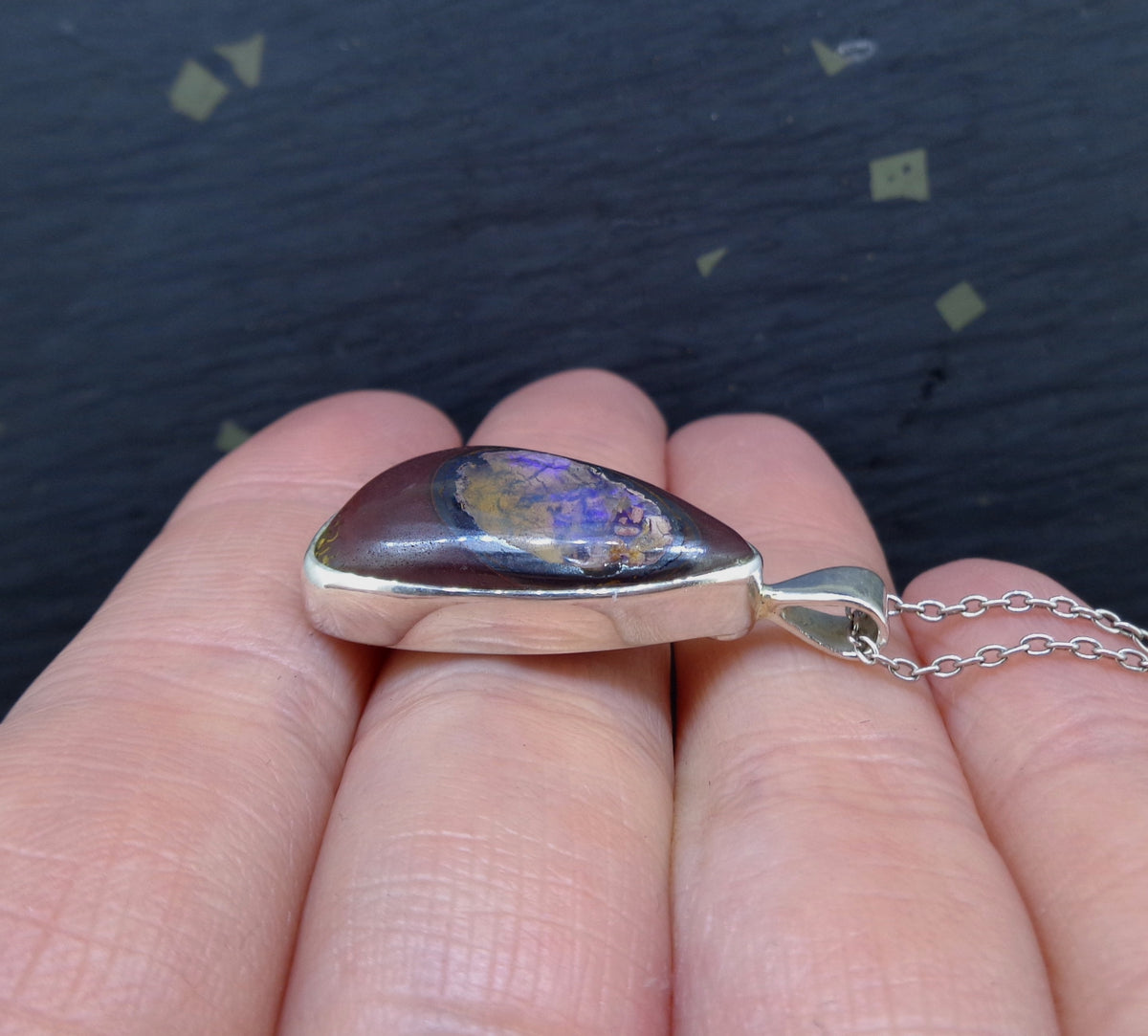 Yowah Opal Sterling Silver Pendant