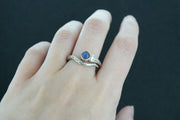 Labradorite Sterling Silver Serpent Ring