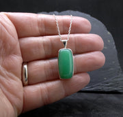 Jelly Chrysoprase Sterling Silver Pendant