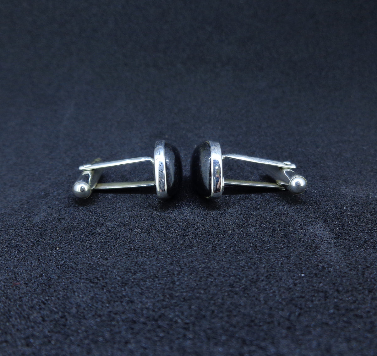 Edinburgh Castle Rock Sterling Silver Cufflinks