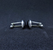 Edinburgh Castle Rock Sterling Silver Cufflinks