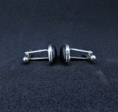 Edinburgh Castle Rock Sterling Silver Cufflinks