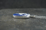Old Willow Man Holding Staff Sterling Silver Pendant