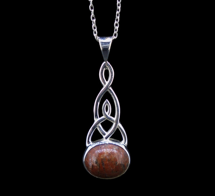 Lewisian Trinity Knot Sterling Silver Pendant