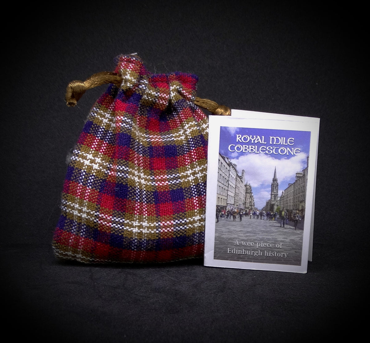 Edinburgh Royal Mile Cobblestone Corded Pendant