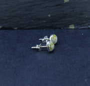 Iona Marble 6mm Sterling Silver Stud Earrings