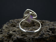 Chevron Amethyst Sterling Silver Ring