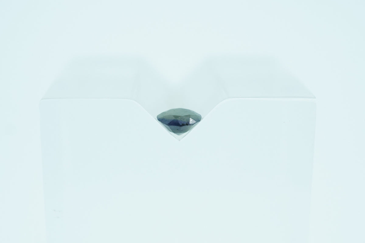 Round Teal Green With Blue Rare Scottish Sapphire Gemstone
