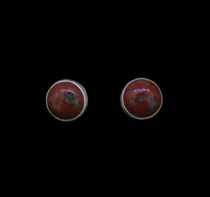 Lewisian Sterling Silver Stud Earrings (8mm)