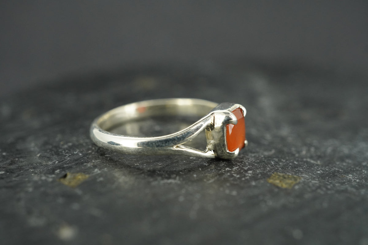 Scottish Carnelian Sterling Silver Ring