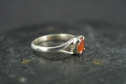 Scottish Carnelian Sterling Silver Ring
