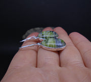 Skye Marble Sterling Silver Oval Earrings