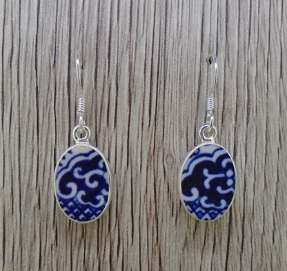 Old Willow 'Wave' Sterling Silver Earrings