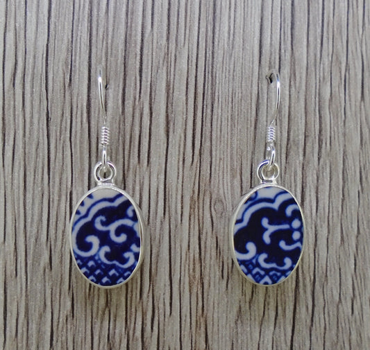 Old Willow 'Wave' Sterling Silver Earrings