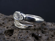 Herkimer Diamond Sterling Silver Celtic Snake Ring