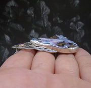 Boulder Opal  & Rose Sapphire Sterling Silver Celtic Pendant