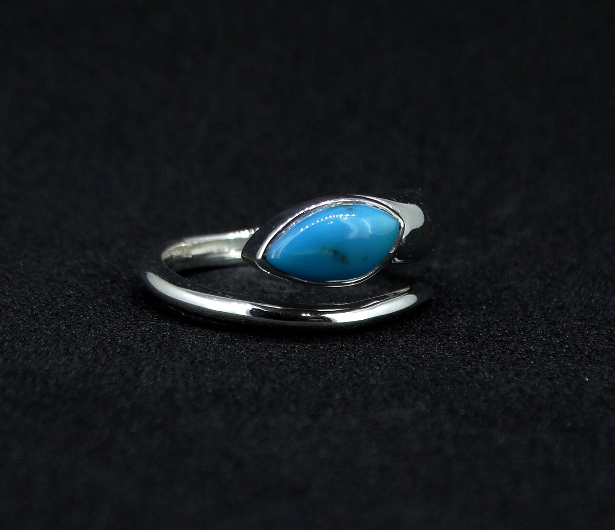 Turquoise Sterling Silver Snake Ring