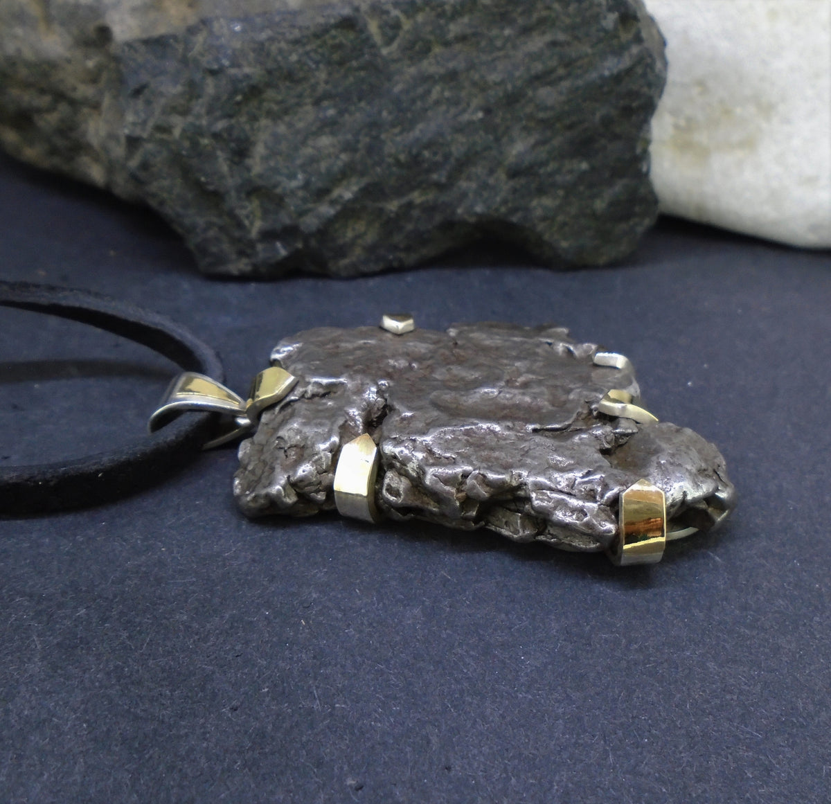 Monster Meteorite Sterling Silver Pendant