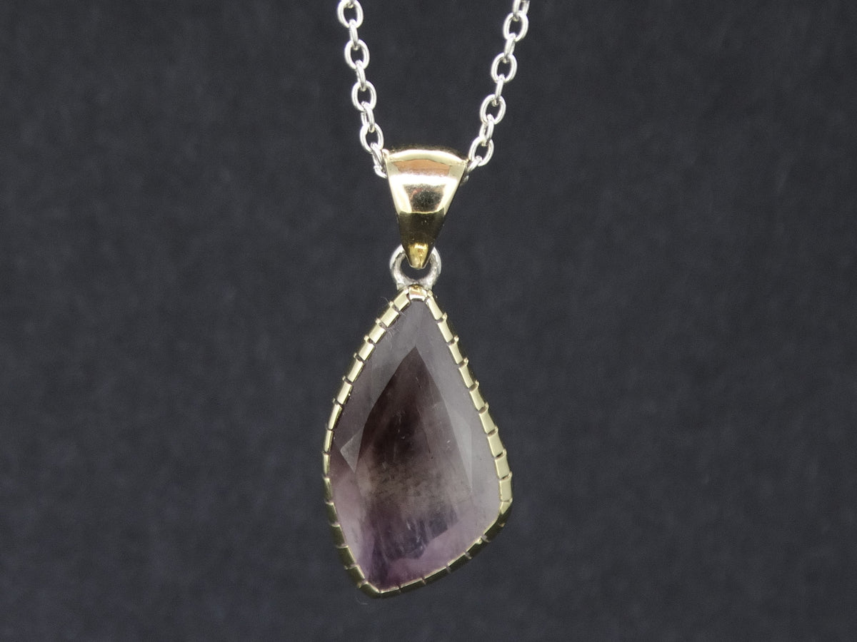 Scottish Ardownie Smoky Amethyst with Scottish Gold and Sterling Silver Ring