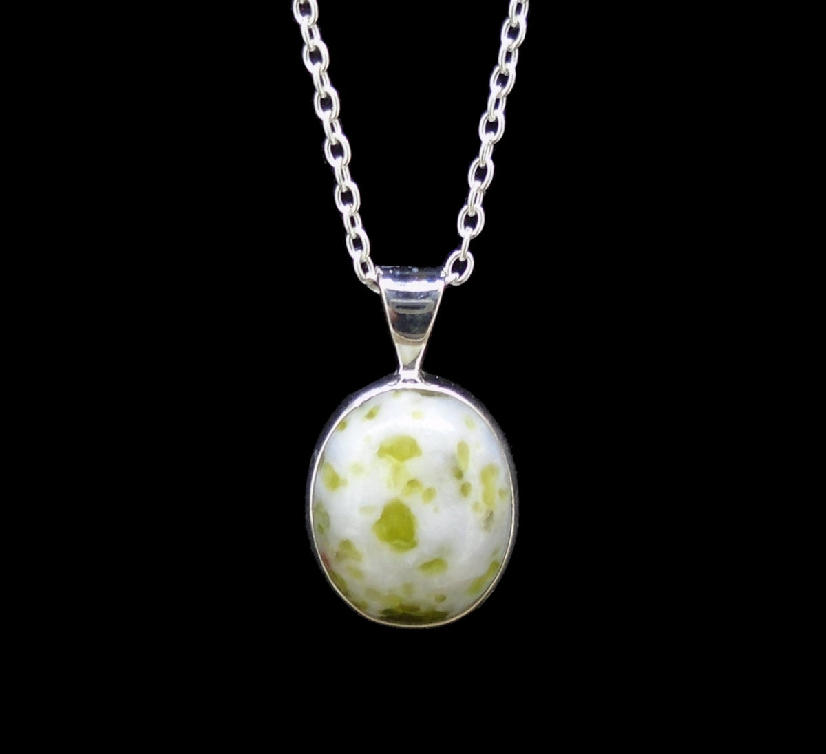 Wee Iona Marble Sterling Silver Pendant