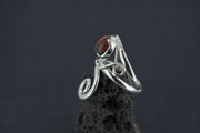 Arthur's Seat Jasper Sterling Silver Spiral Ring