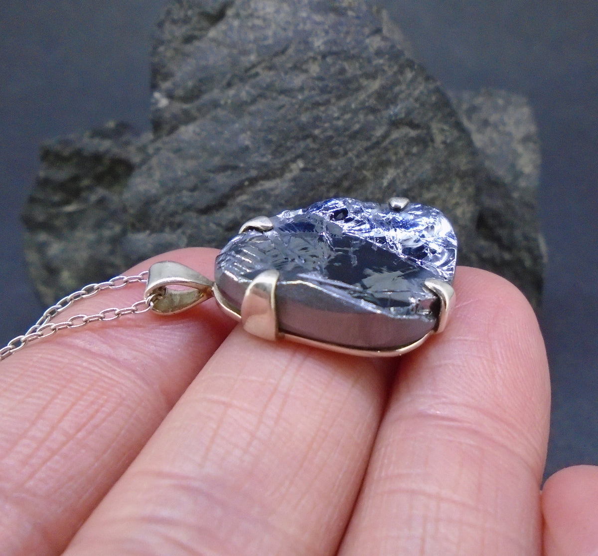 Silicon Sterling Silver Pendant