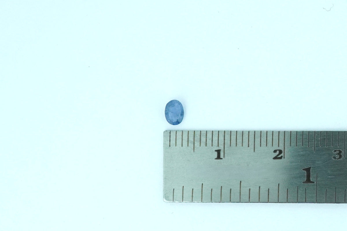 Oval Light Blue Rare Scottish Sapphire Gemstone
