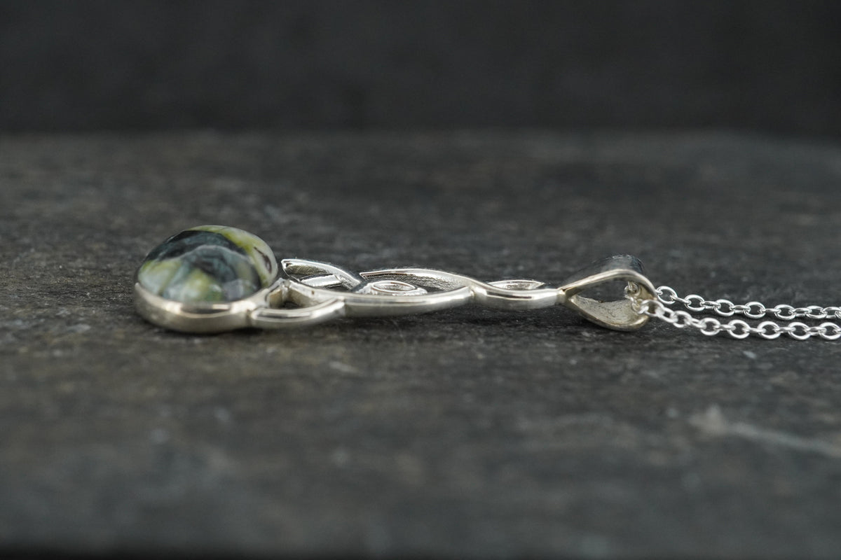 Skye Marble Sterling Silver Celtic Mother & Child Pendant