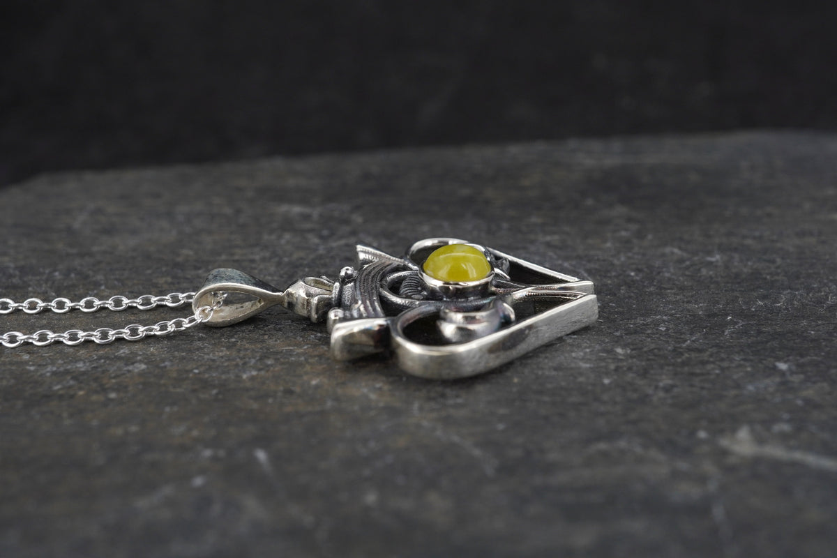 Highland Marble Luckenbooth Sterling Silver Pendant