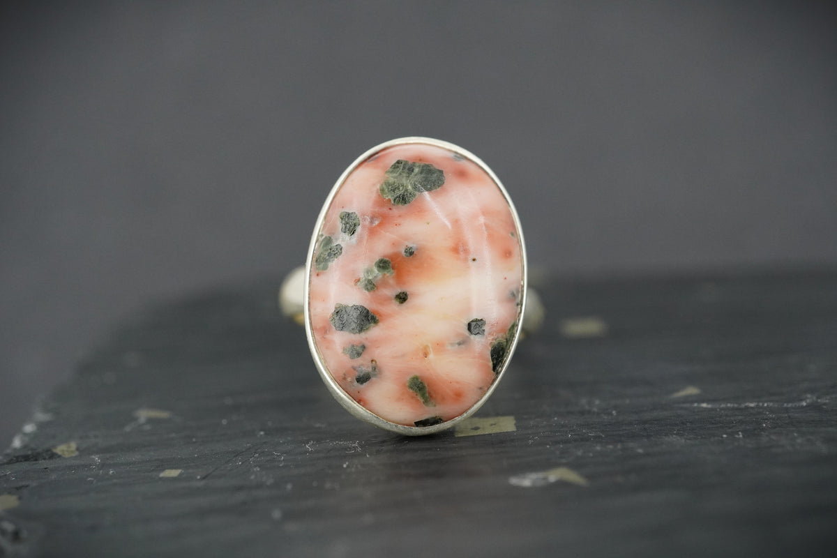 Scottish Speckled Isla Rose Sterling Silver Ring
