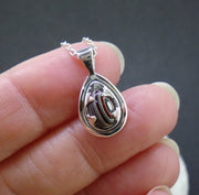 Fordite Sterling Silver Pendant