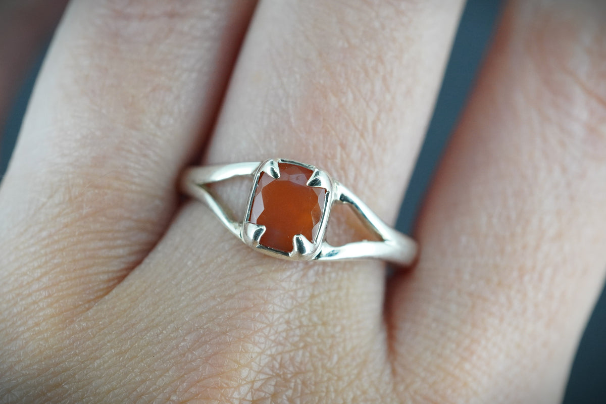 Scottish Carnelian Sterling Silver Ring