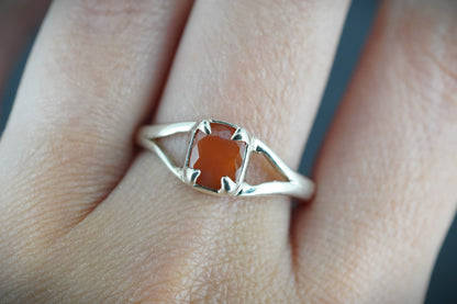 Scottish Carnelian Sterling Silver Ring