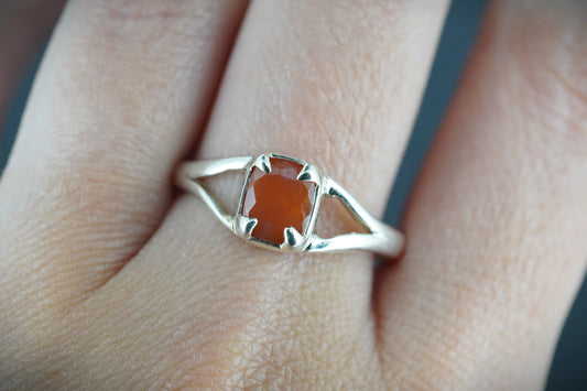 Scottish Carnelian Sterling Silver Ring