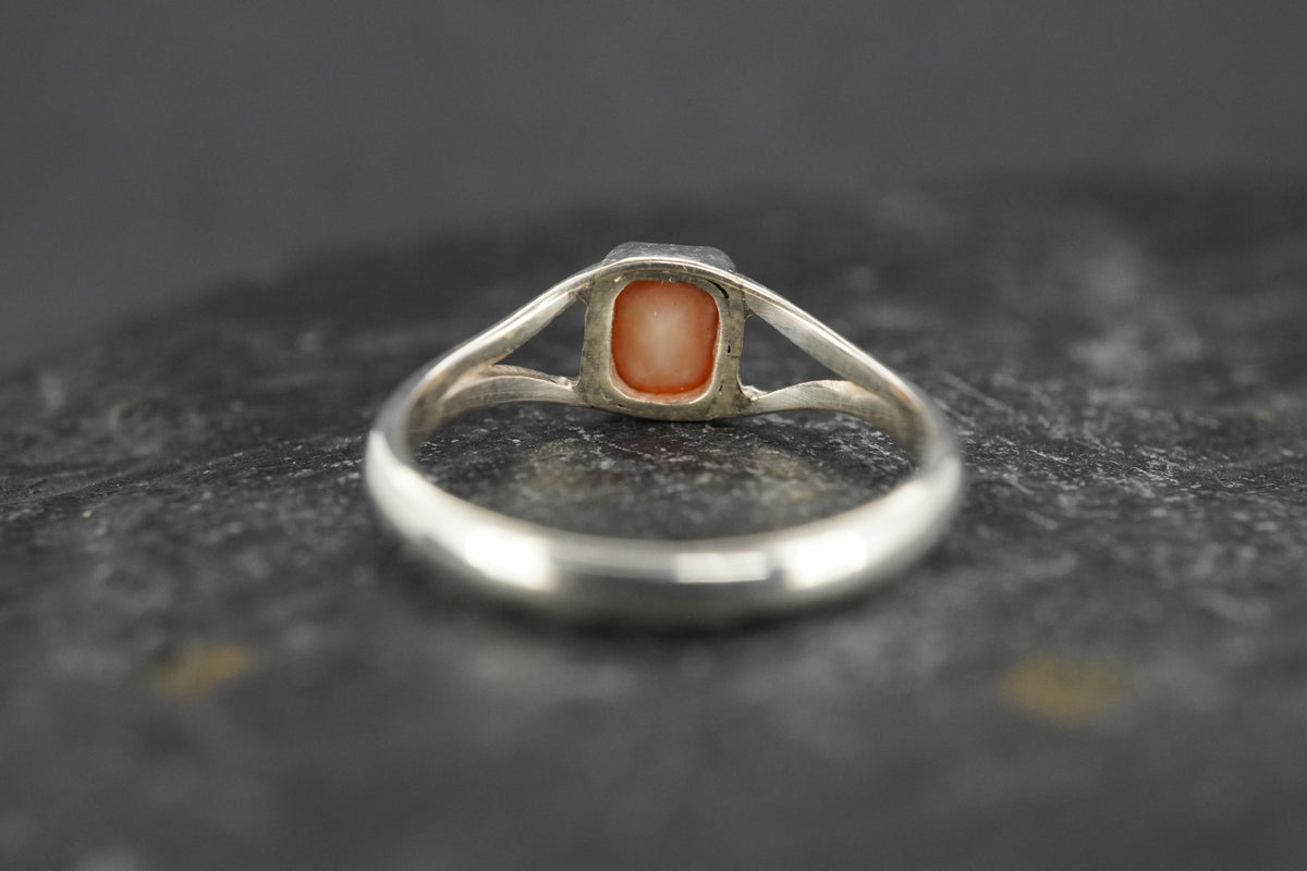 Scottish Carnelian Sterling Silver Ring