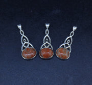 Lewisian Trinity Knot Sterling Silver Pendant