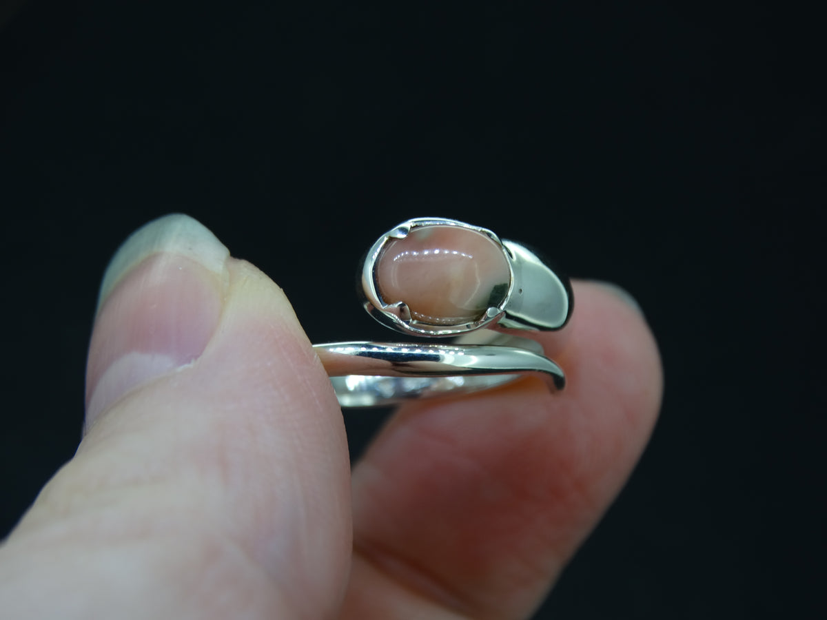 Scottish Isla Rose Sterling Silver Snake Ring