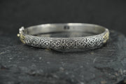 Scottish Sapphire & Diamonds with Scottish Gold, Sterling Silver Bracelet