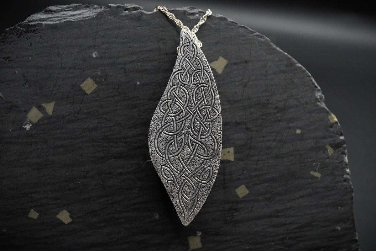 Yowah Nut Opal with Sapphire & Tanzanite Sterling Silver Pendant