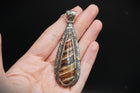 Wooley Mammoth Molar Sterling Silver Pendant with 18ct Gold
