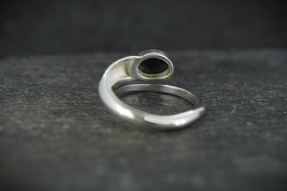 Edinburgh Castle Rock Sterling Silver Snake Ring