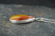 Burn Anne Agate Sterling Silver Pendant