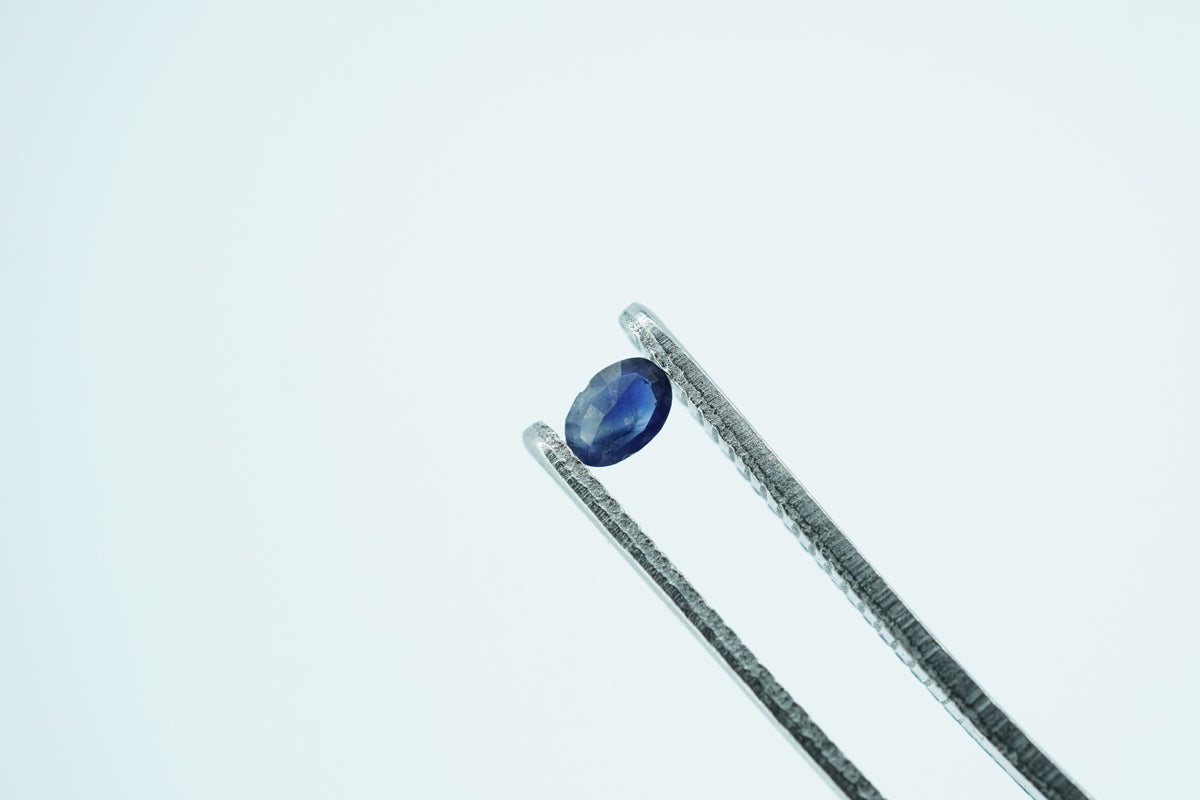 Oval Deep Blue Rare Scottish Sapphire Gemstone