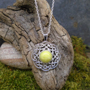 Highland Marble Celtic Sun Sterling Sterling Silver Pendant